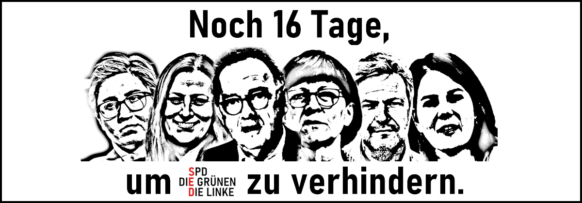 Noch 16 Tage bis zur Bundestagswahl