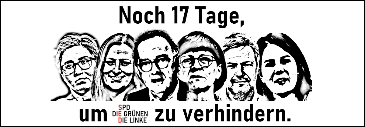 Noch 17 Tage bis zur Bundestagswahl