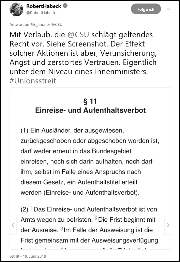 Twitter Robert Habeck Recht